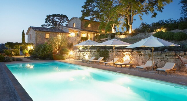 outdoor pool lighting